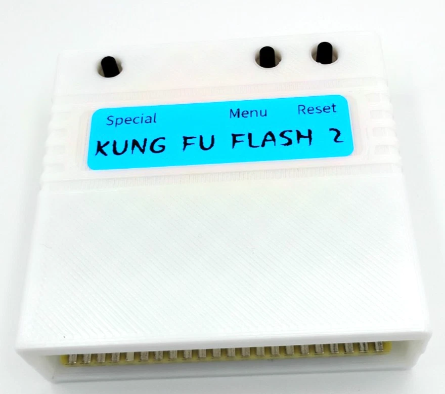 Kung Fu Flash 2 Cartridge for Commodore 64/128 - White Case thumbnail 3